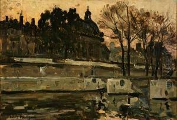 L'institut De France Oil Painting by Jules Eugene Pages