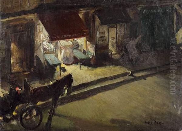 Le Marchand De Vin Oil Painting by Jules Eugene Pages