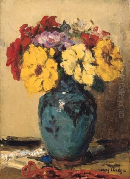 Floral Still Life by Jules Eugene Pages