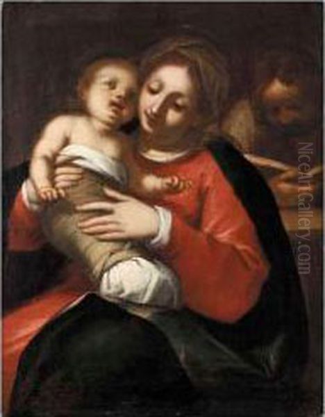 The Holy Family Oil Painting by Giovanni Battista Paggi