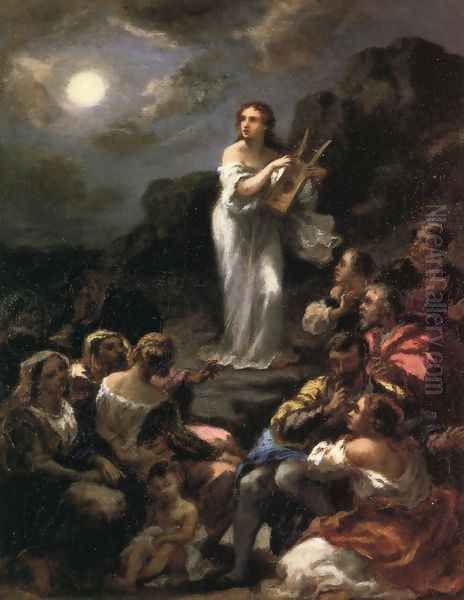 The Song of Deborah Oil Painting by Narcisse-Virgile Diaz de la Pena