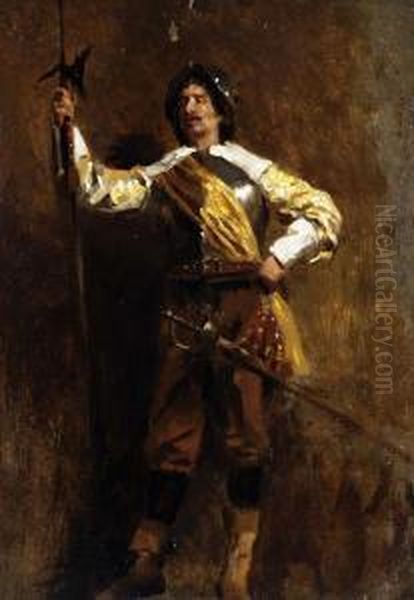 Guardia Svizzera Oil Painting by Eleuterio Pagliano