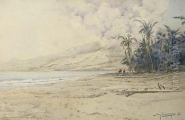 Plage De Carbet Et Montagne Pelee, Martinique by Jean-Louis Paguenaud