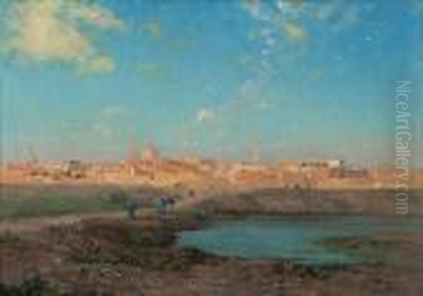 Vue Ducaire Oil Painting by Edouard Pail