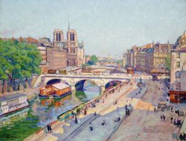 Paris Oil Painting by Henri Pailler