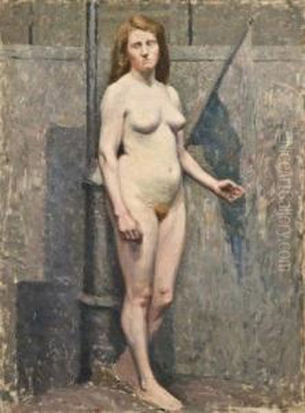 Academie De Femme Nue Oil Painting by Henri Pailler