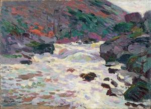 Le Torrent Oil Painting by Henri Pailler