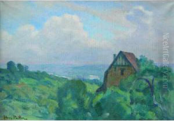 Pailler <paysage > Oil Painting by Henri Pailler