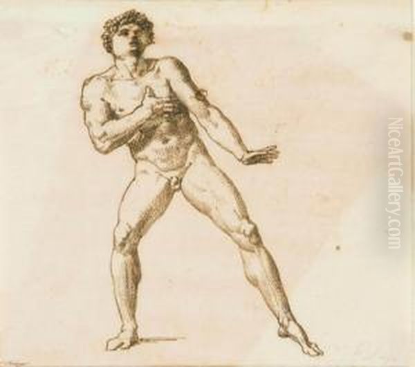 Figura Maschile Nuda Oil Painting by Pelagio Palagi