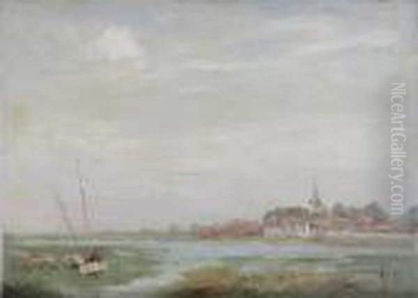 Bosham Harbour Oil Painting by William Mainwaring Palin