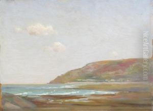 Incoming Tide, Near Studland Oil Painting by William Mainwaring Palin