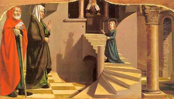 Presentation of the Virgin at the Temple 1500 by Nicolas Dipre