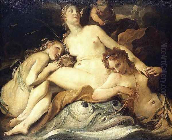 Galatea Oil Painting by Louis Dorigny