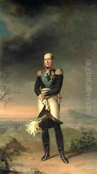 Portrait of Prince Mikhail Barclay de Tolly 1761-1818 Oil Painting by George Dawe