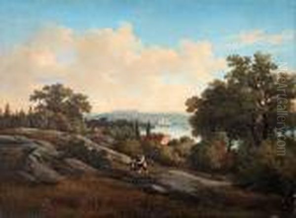 View From Djurgarden, Stockholm by Gustaf-Wilhelm Palm