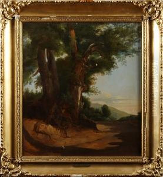 Vy Fran Trakten Av Albano Oil Painting by Gustaf-Wilhelm Palm