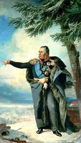 Mikhael Ilarionovich Golenichtchev Kutuzov 1745-1813 Prince of Smolensk Oil Painting by George Dawe