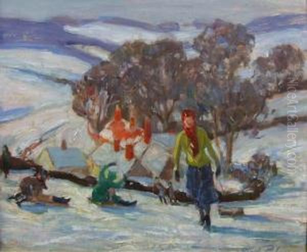 Winter Near Canterbury by Alfred Palmer