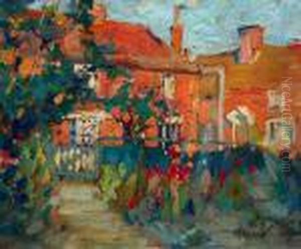 View Of The George & Dragon In Fordwich Oil Painting by Alfred Palmer