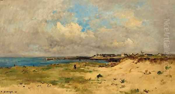 Vue de Quiberon Oil Painting by Pierre-Emmanuel Damoye