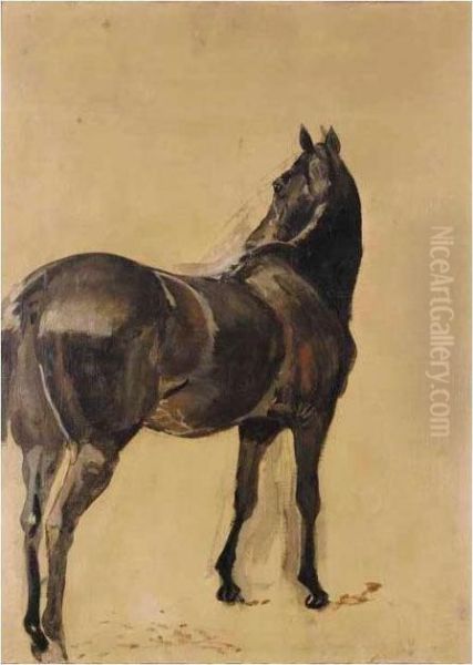 Three Sketches Of Horses Oil Painting by James Lynwood Palmer