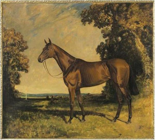 Cheval Dans La Campagne Anglaise Oil Painting by James Lynwood Palmer