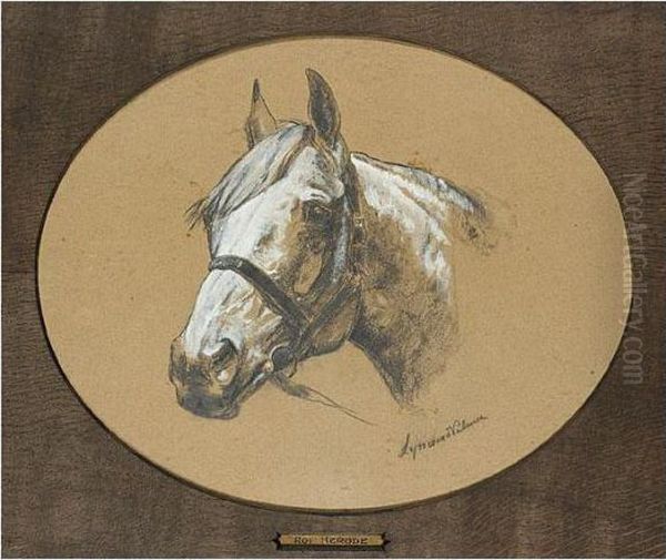 Roi Herode; & Vahren - Sire & Dam Of The Tetrarch Oil Painting by James Lynwood Palmer