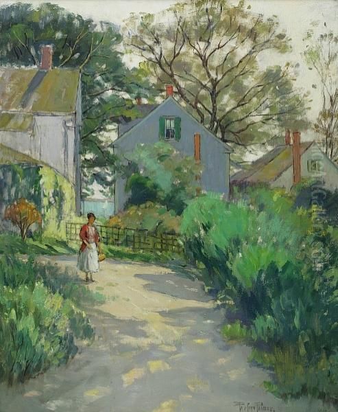 The Garden Oil Painting by Pauline Lennards Palmer