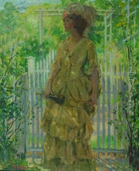 The Yellow Girl Oil Painting by Pauline Lennards Palmer