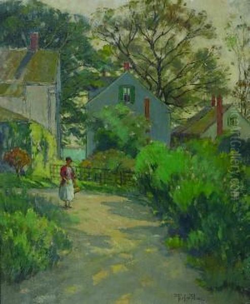 The Garden Oil Painting by Pauline Lennards Palmer