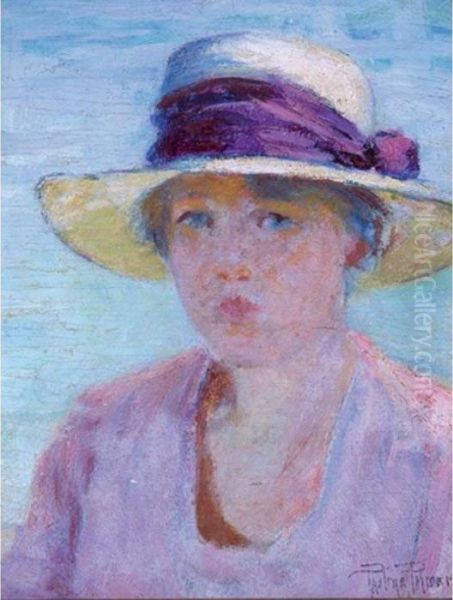 The Sun Hat Oil Painting by Pauline Lennards Palmer