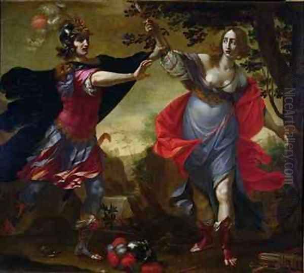 Rinaldo and Armida Oil Painting by Cesare Dandini