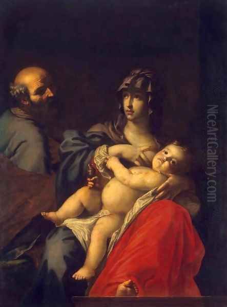 Holy Family Oil Painting by Cesare Dandini