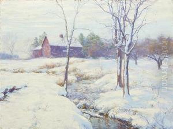 Winter Morning Oil Painting by Walter Launt Palmer