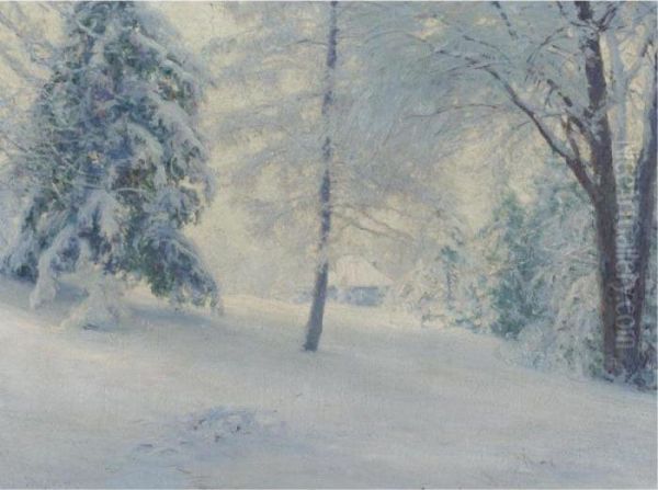 Tasseled Larch And Feathered Fir Oil Painting by Walter Launt Palmer