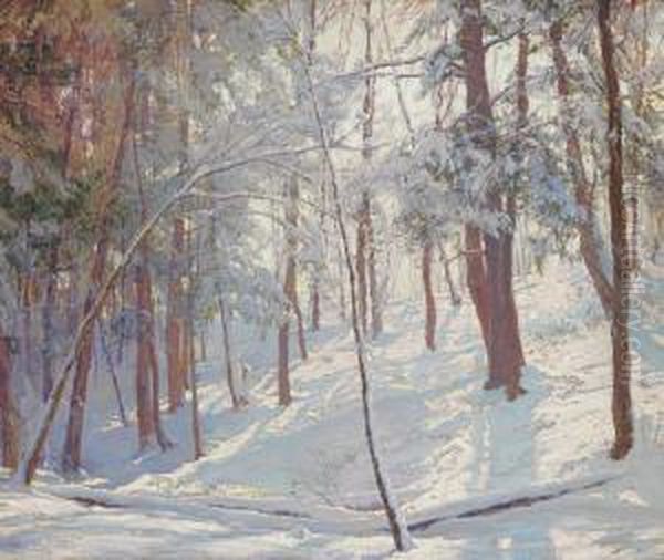 Snow Scene Oil Painting by Walter Launt Palmer