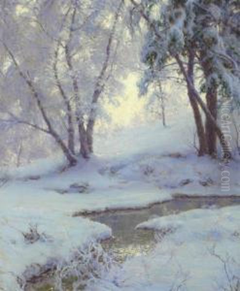 Winter Landscape Oil Painting by Walter Launt Palmer