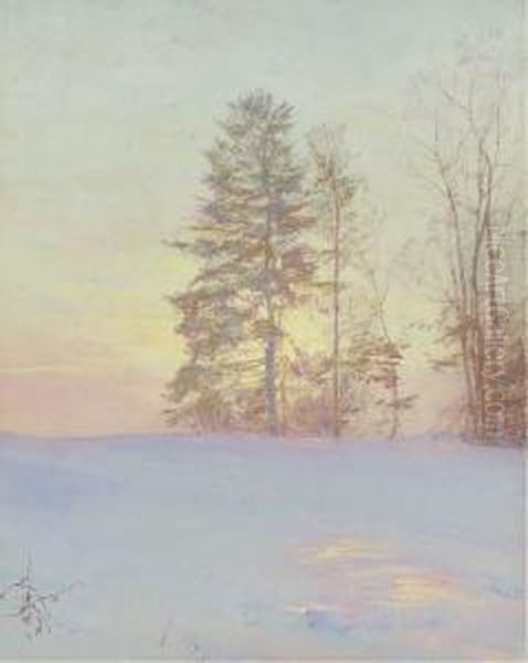 Spruce Tree Oil Painting by Walter Launt Palmer