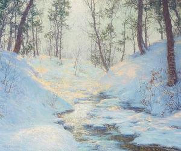 Sunlit Dell Oil Painting by Walter Launt Palmer