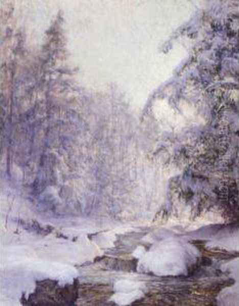 Kinderhook Creek Oil Painting by Walter Launt Palmer