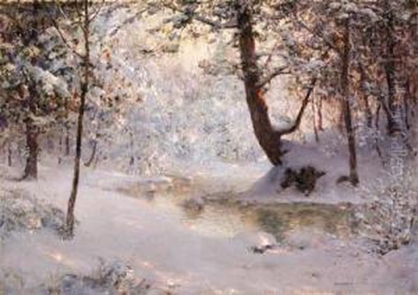 Snow-laden Oil Painting by Walter Launt Palmer