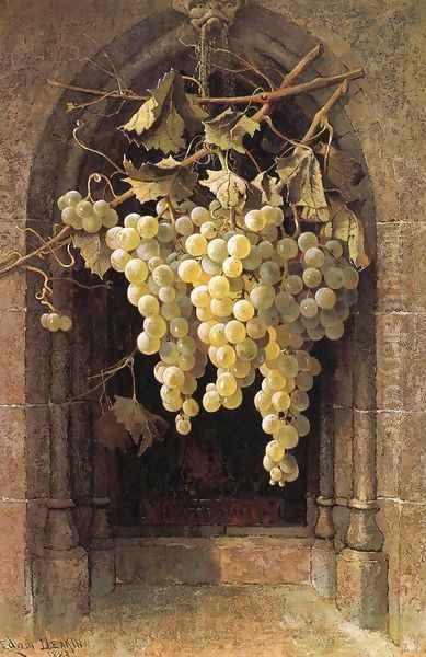 Grapes Oil Painting by Edwin Deakin