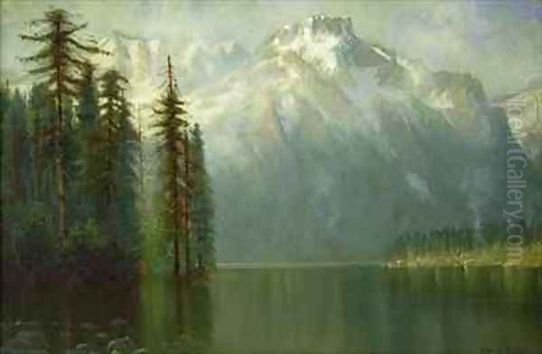 Donner Lake Oil Painting by Edwin Deakin