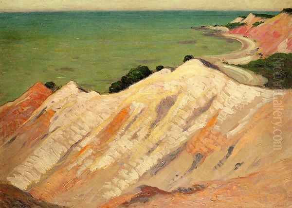 The Clay Cliff, Gay Head, Massachusetts Oil Painting by Arthur Wesley Dow