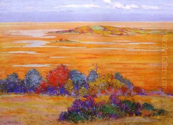 From Bayberry Hill 1910 Oil Painting by Arthur Wesley Dow