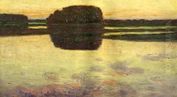 Ipswich Marsh 1900 Oil Painting by Arthur Wesley Dow