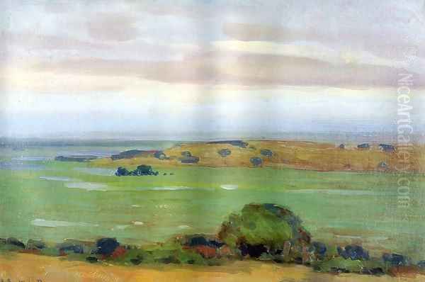 In the Shadow of the Thundercloud 1908 Oil Painting by Arthur Wesley Dow