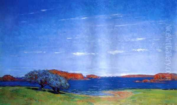 A Bright Sky with a Breeze 1910 Oil Painting by Arthur Wesley Dow