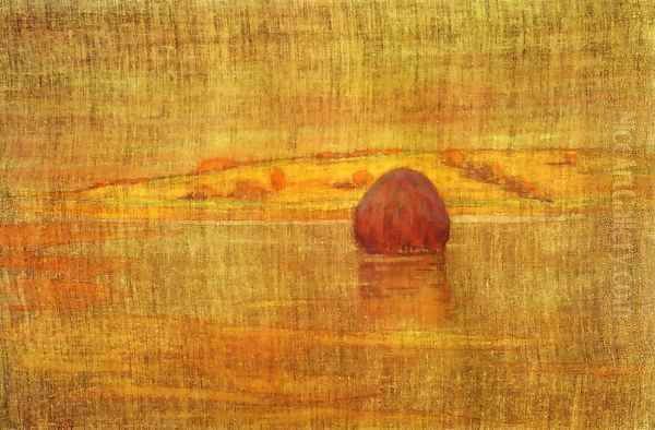 Haystack in an Ipswich Marsh 1917 Oil Painting by Arthur Wesley Dow