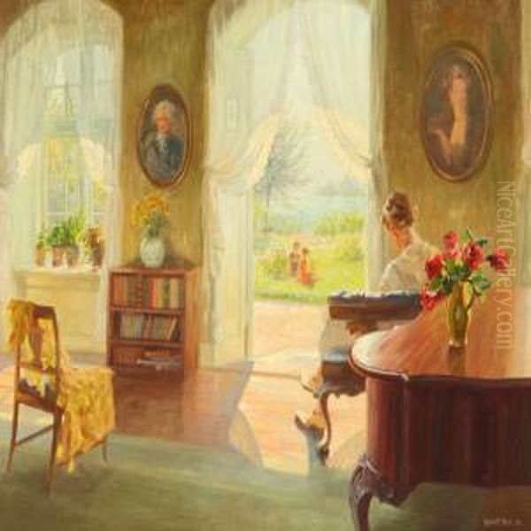 Interior Oil Painting by Robert Panitzsch